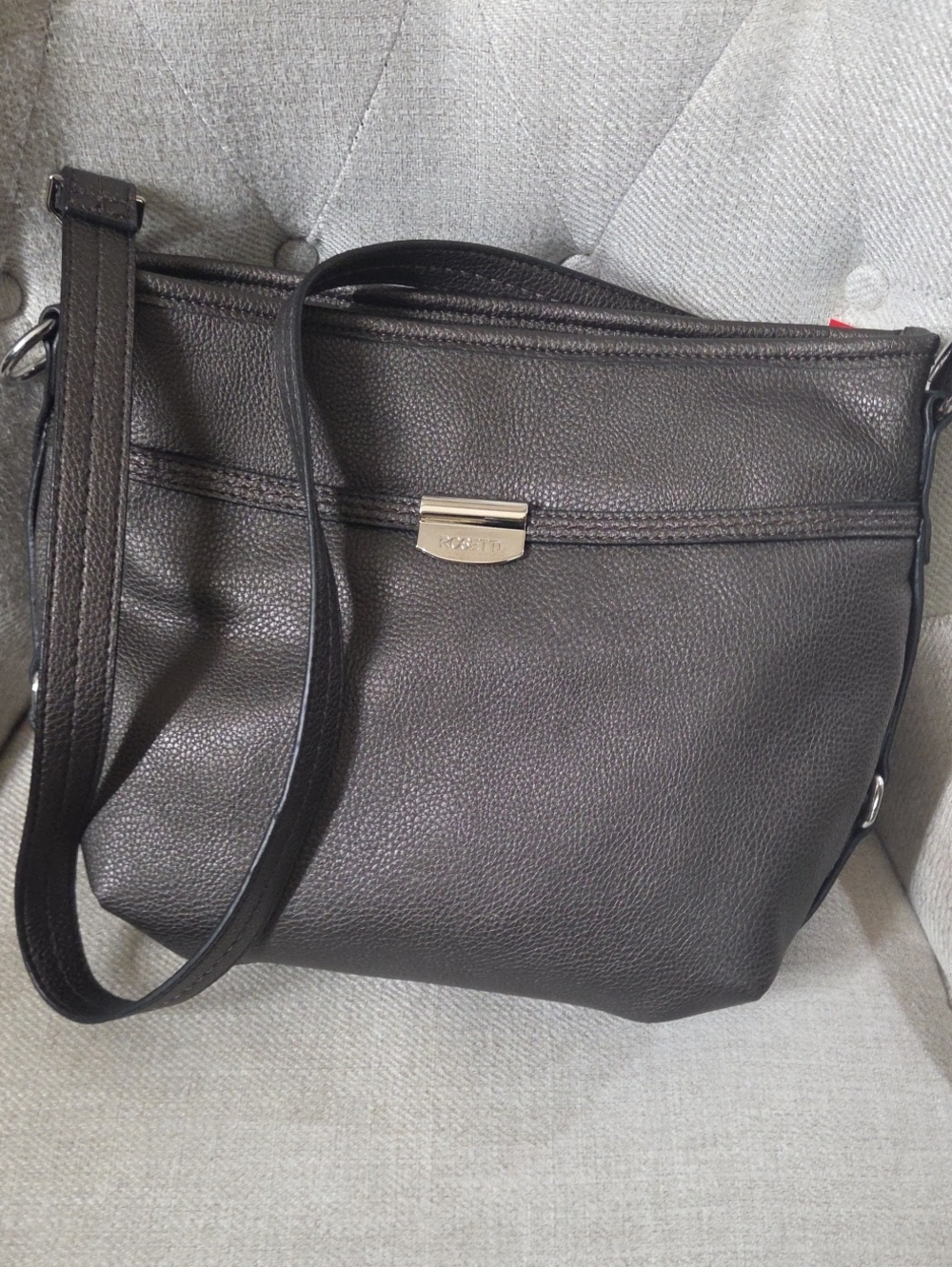 NWT Crossbody Bag - Pewter Rosetti